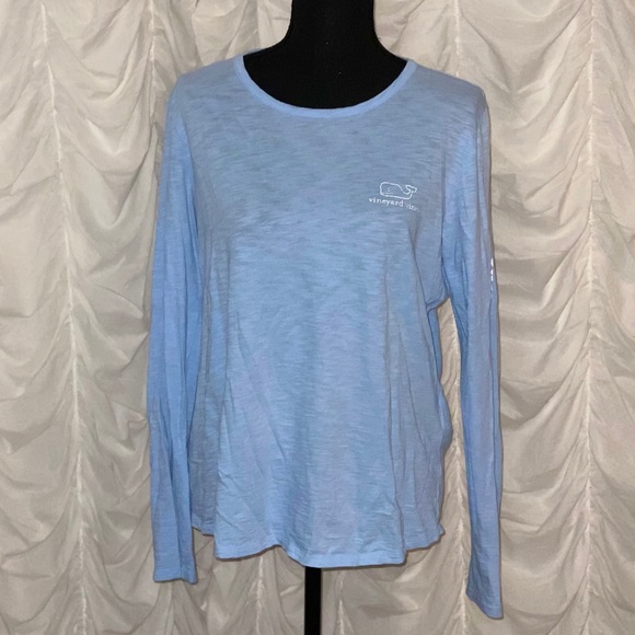 blue Vineyard Vines long sleeve tee shirt - Picture 1 of 3